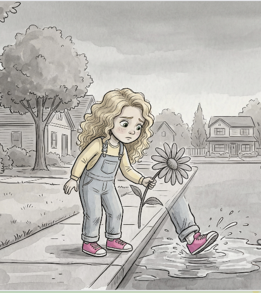 An AI-generated illustration with an unexpected, surreal element