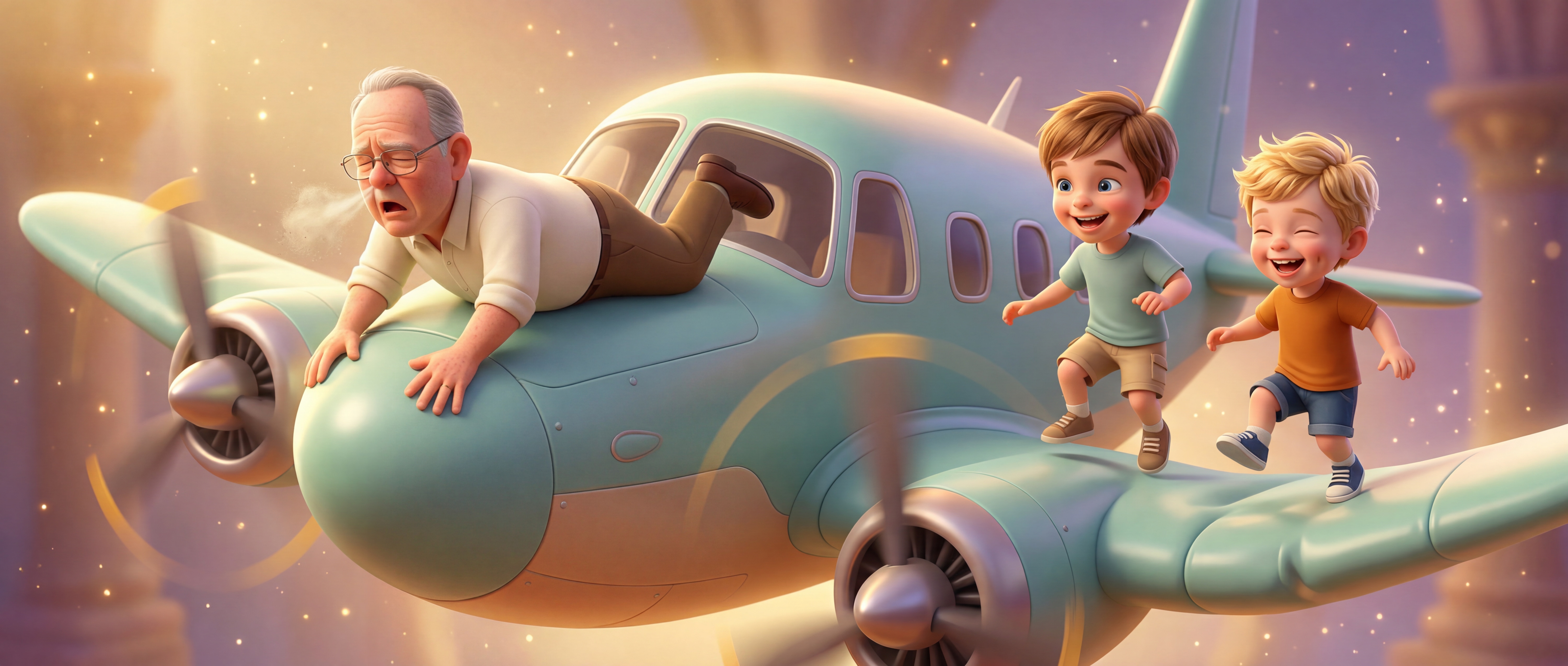 A handcrafted, imperfect children's book illustration with warmth and soul