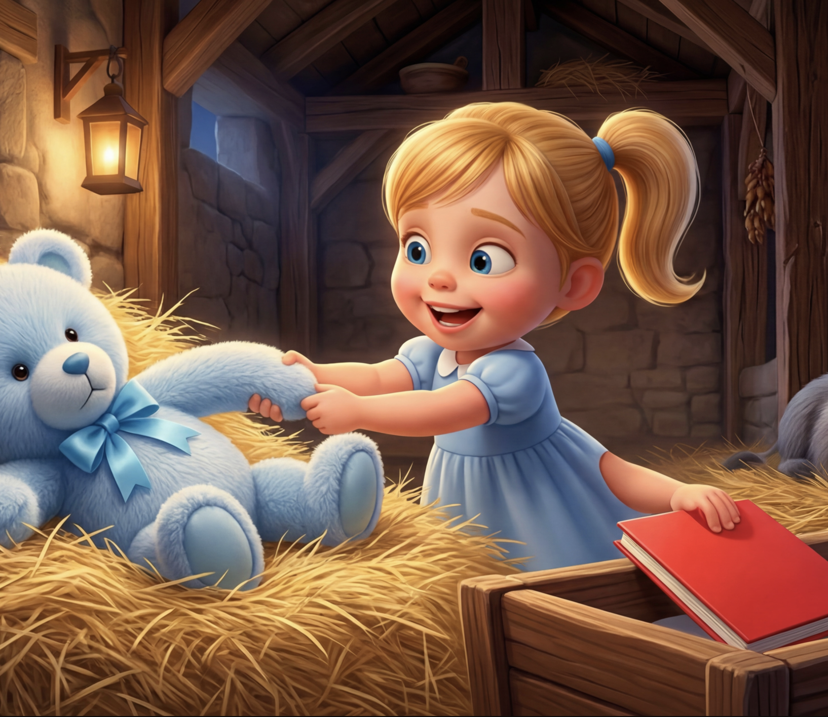 An AI-generated illustration showing a child with a third arm growing from their torso